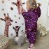 Зимовий комбінезон принт Лео