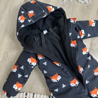 Зимовий комбінезон принт лисички