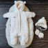 Зимний комплект на выписку для новорожденного цвет молоко Зимний комплект на выписку для новорожденного цвет молоко