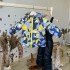 Зимовий комплект куртка та штани принт геометрія