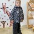 Зимовий комплект куртка та штани принт ведмеді