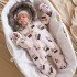 Зимний комбинезон для малыша космические звезды