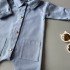Ромпер джинсовий колір блакитний Ромпер джинсовий колір блакитний